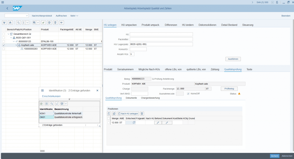 Pharmazeutische Güter SAP EWM